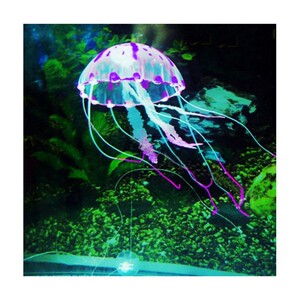 Artificial Swjim Glowing Effect Jellyfish Aquarium Decoratio