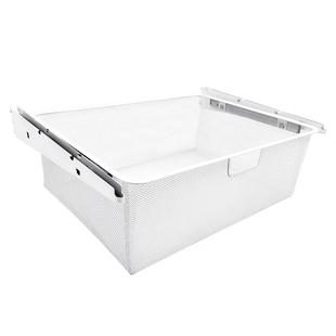 拉篮 金属衣帽间配件衣柜内拉伸滑轨网篮储物篮衣物收纳篮网格篮