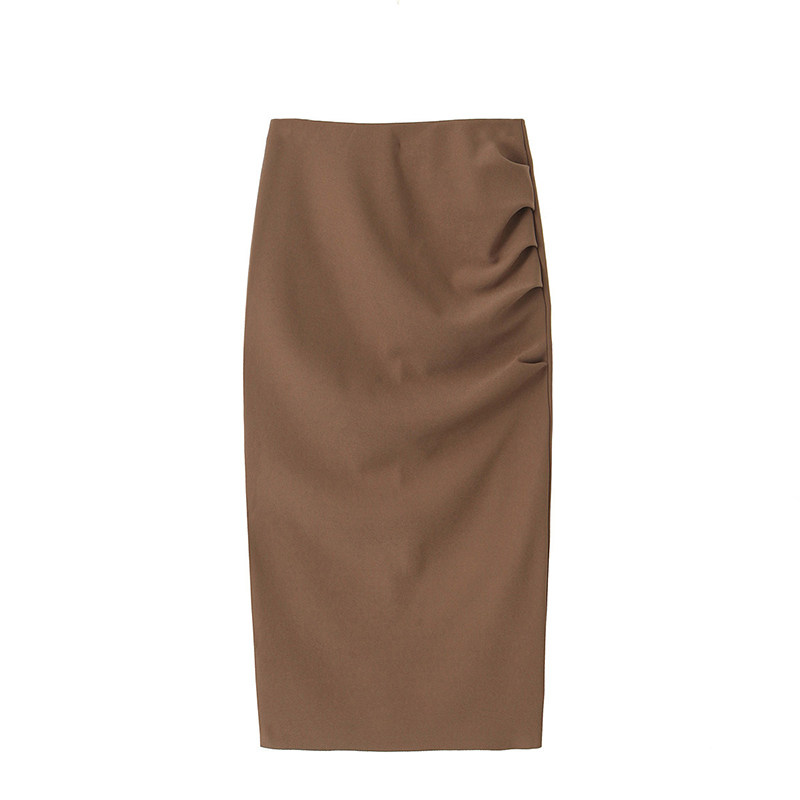 复古皱褶法式弹力半裙大尺码半身裙鱼尾裙梨型身材大尺码遮肉高级,女装/女士精品,大码半身裙,淘宝优惠券,粉丝福利购,淘宝优惠卷