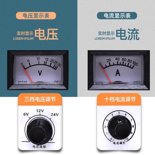 纯铜汽车蓄电池充电机6v12v24v智能全自动保护快速脉冲电瓶充电