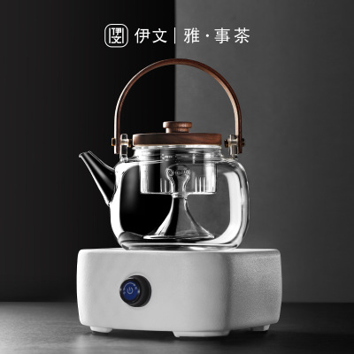 玻璃茶壶煮茶壶养生壶蒸茶壶家用茶炉煮茶器办公室电陶炉煮茶小型