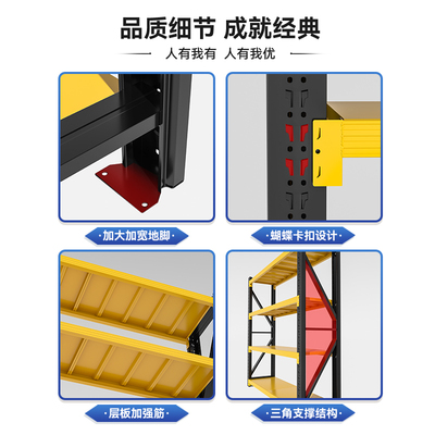 仓储货架多层置物架仓库重型商用家用车库超市快递T站整理架收纳