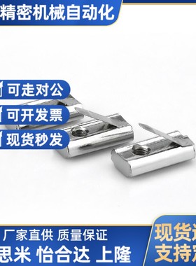 国标铝型材 弹片螺母 AHV21-G306-M4/5/6 AHV23-G306横向单点条形