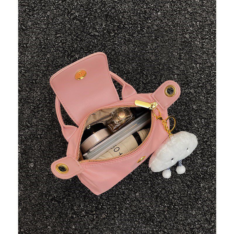 粉色包包女设计感小众2024新款时尚斜挎包手提小包女士上班小拎包