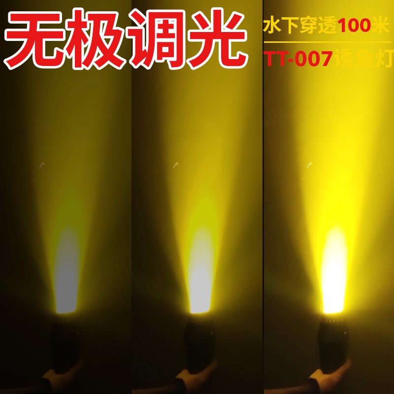 现货水下诱鱼灯聚鱼灯集鱼灯聚光灯垂钓灯冰钓灯筏钓翘嘴黄光引鱼