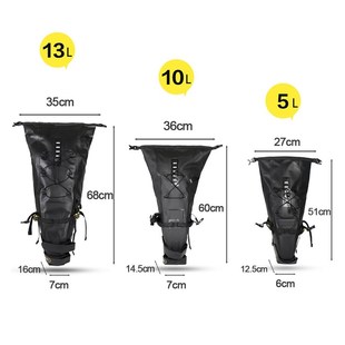 Bike Waterproof Bicycle Saddle Bag Reflective Large Capacity