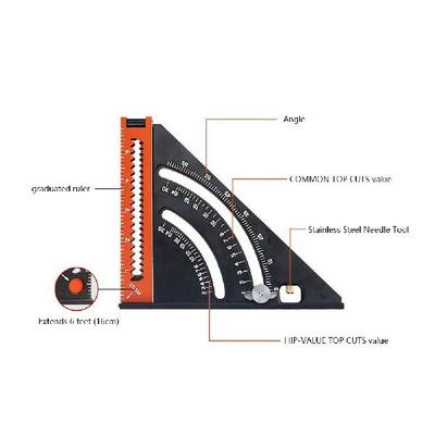 推荐6inch Extendable Layout Tool Folding Triangle Square Rul