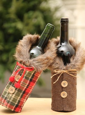Christmas Wine Bottle Cover Santa Claus Wine Bottle Bag Chri