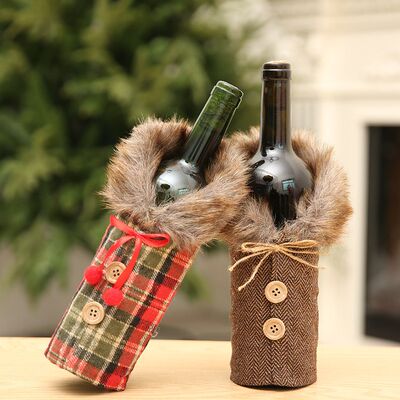 Christmas Wine Bottle Cover Santa Claus Wine Bottle Bag Chri