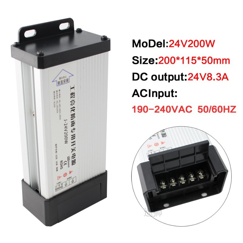 12V 24V Power Supply Rainproof Outdoor LED Driver AC 220V to 3C数码配件 手机支架/手机座 原图主图