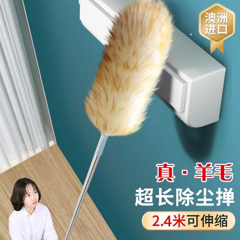 热销打扫神器家用大扫除搞卫生过年天花板清洁工具可伸缩加长鸡毛