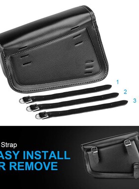Motorcycle Bag P Leather Saddlebag Saddle Swingarm Bag Left