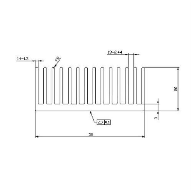 散热片 50*50*20MM CPU剖槽散热器 功放板散热片 芯片散热块 铝制,电子元器件市场,散热器/散热片,淘宝优惠券,粉丝福利购,淘宝优惠卷