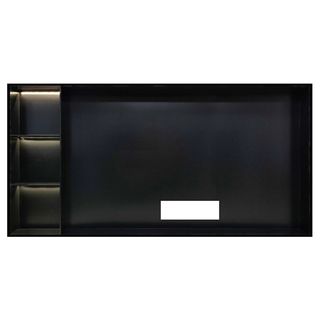 不锈钢电视壁柜嵌入式浴室壁龛酒柜客厅背景墙置物架隔板金属定制