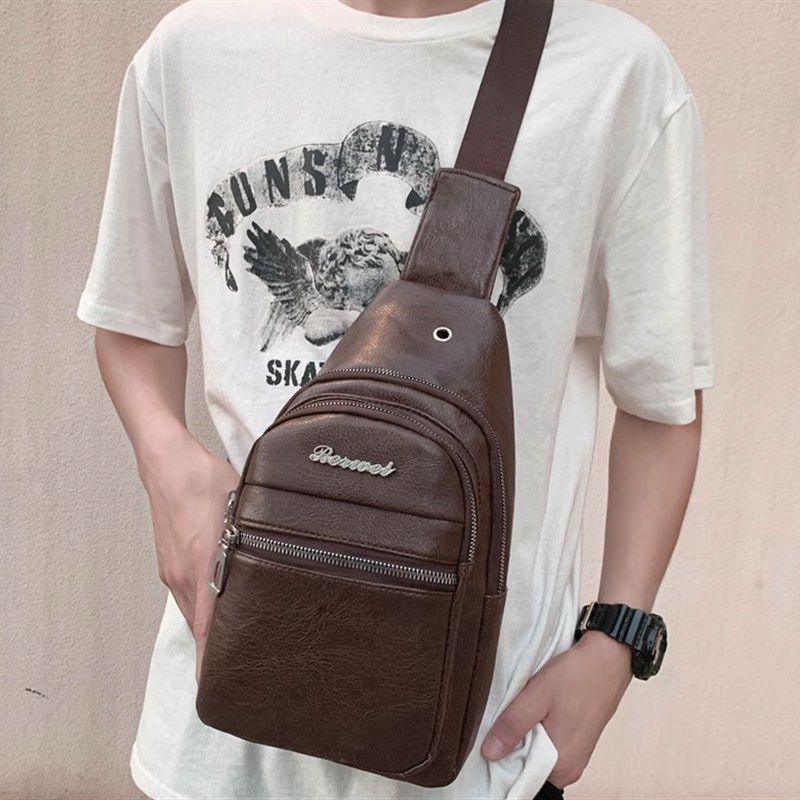 JA7胸包休闲单肩男士百搭轻便pu包商务包背包小斜挎包胸前包潮,箱包皮具/热销女包/男包,胸包,淘宝优惠券,粉丝福利购,淘宝优惠卷