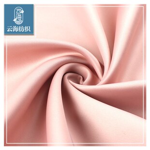 仿醋酸面料 仿真丝弹力色丁布 加厚运动服M棒球服丝绸缎面色丁布
