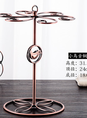 红酒杯架倒挂高脚杯架家用台式葡萄酒杯架免打孔架子创意欧式摆件