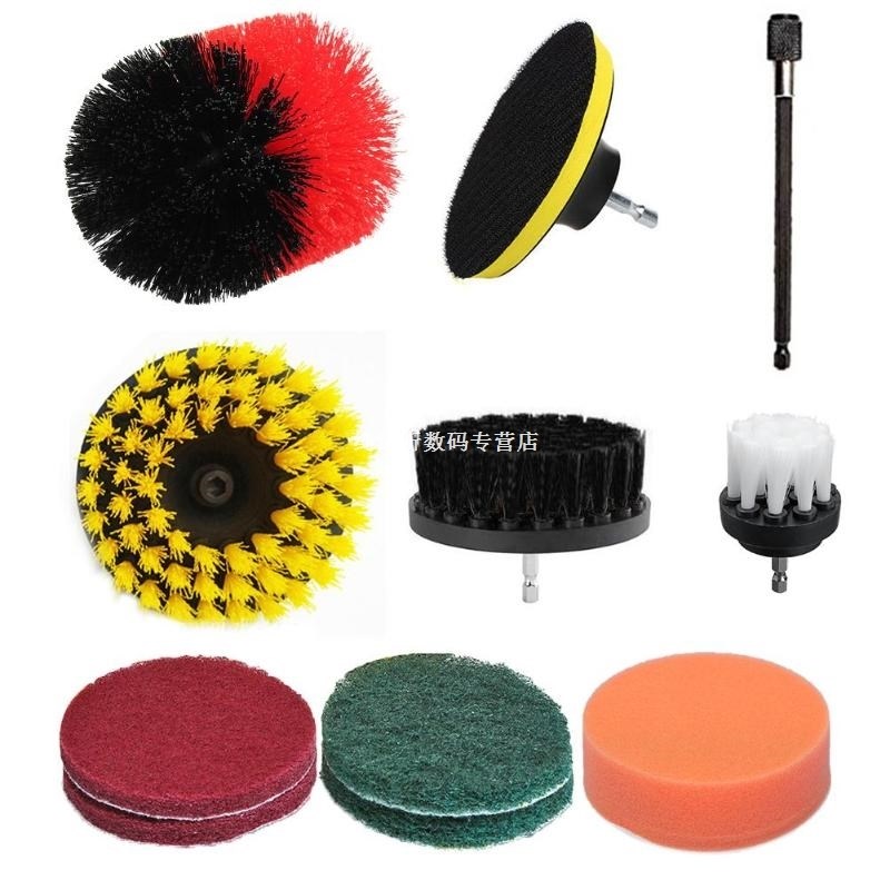11pcs/set Electric Drill Cleaning Brush Tile Floor Scrubber