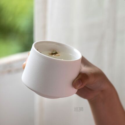 Double Walled Ceramic Tea Cup Chinese Kung Fu Tea Cup 170ml