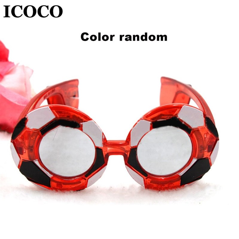 Fashion Football LED Light-Up Glasses Eyewear Fans Flashing