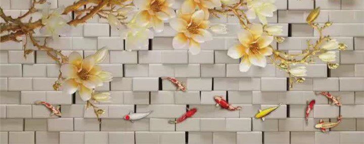 Декоративная перегородка 3d高清d打印背景墙uv防水防火板影视墙玄关定制 OTHER