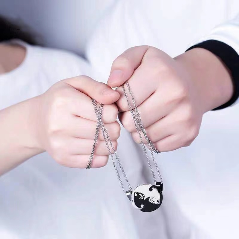 速发eart Couples Friendship Jewelry for Lovers Best Friends 饰品/流行首饰/时尚饰品新 项链 原图主图