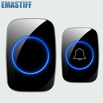Wireless Doorbell NO battery Waterproof E  led light 300m lo