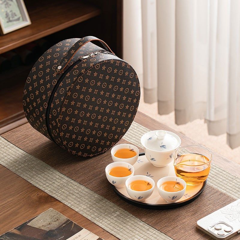 便携式旅行茶具套装家用户外露营旅游小套组喝茶装备盖碗茶杯茶盘,餐饮具,旅行茶具,淘宝优惠券,粉丝福利购,淘宝优惠卷