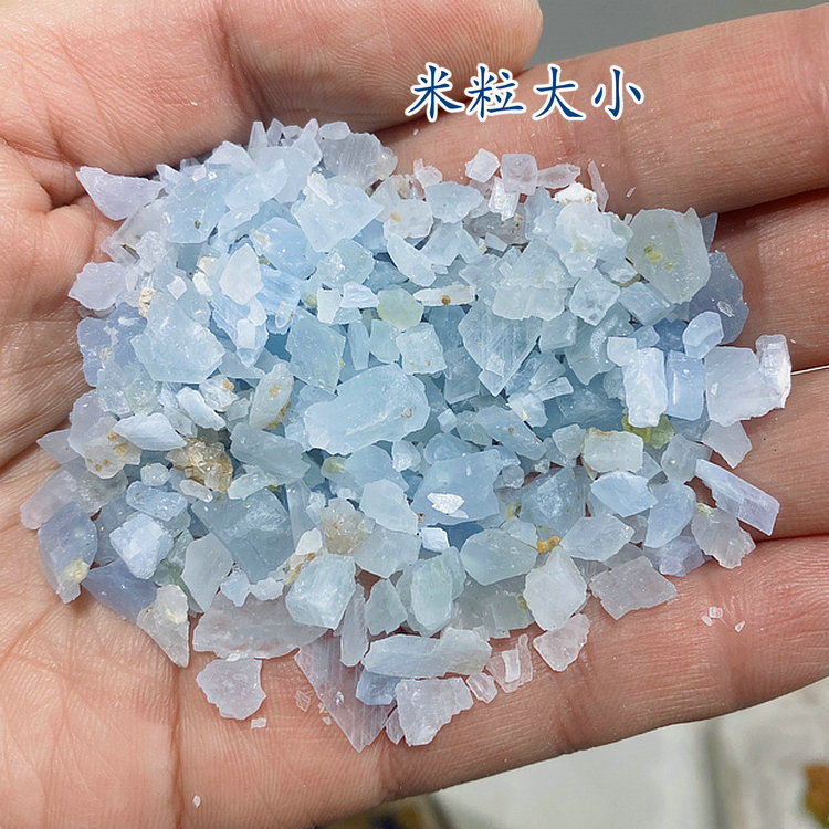 小众高货包邮天然蓝色方解石与磷灰石与粒硅镁石与橄榄石矿物晶体