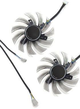 2Pcs/set 75mm GA81S2 DC 12V 0.35A 4Pin Cooler Fan Replace  Z