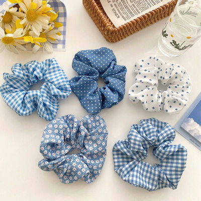 速发Sweet Girls Scrunchies chifffon Hair Ties Girls tail Hol