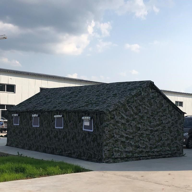 户外施工野外住人工地养蜂工程帐篷防雨保暖加厚帆布救灾救援帐篷