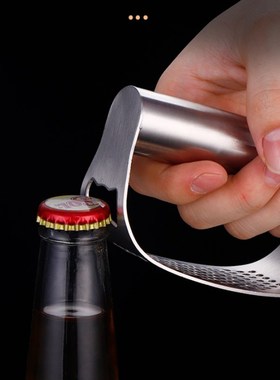 304 Stainless Steel Manual Garlic Press Curved Garlic Grindi