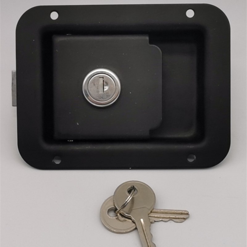 MS858A拖车房车挂车货车工y具箱锁不锈钢抛光盒锁内藏式盒锁碰撞