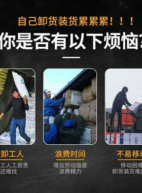 小型无动力货柜卸货神器滑梯辊筒输送线I 流水线不锈钢滚筒输送机