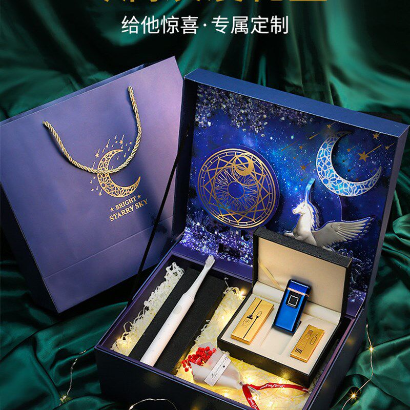 新品真指纹识别充电火机男士防风档创意个性潮定制刻字送男友