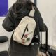 包包2021新款 潮女大学生胸包男情侣骑行防水平板斜挎背包胸前挎包