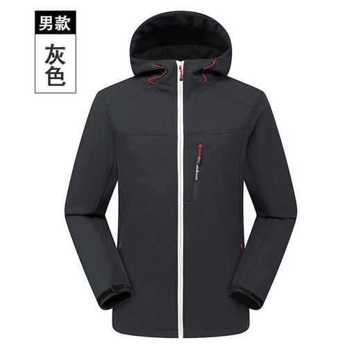 软壳冲锋衣定制工作服加厚加绒卫衣印字logo工作服外套防水工装