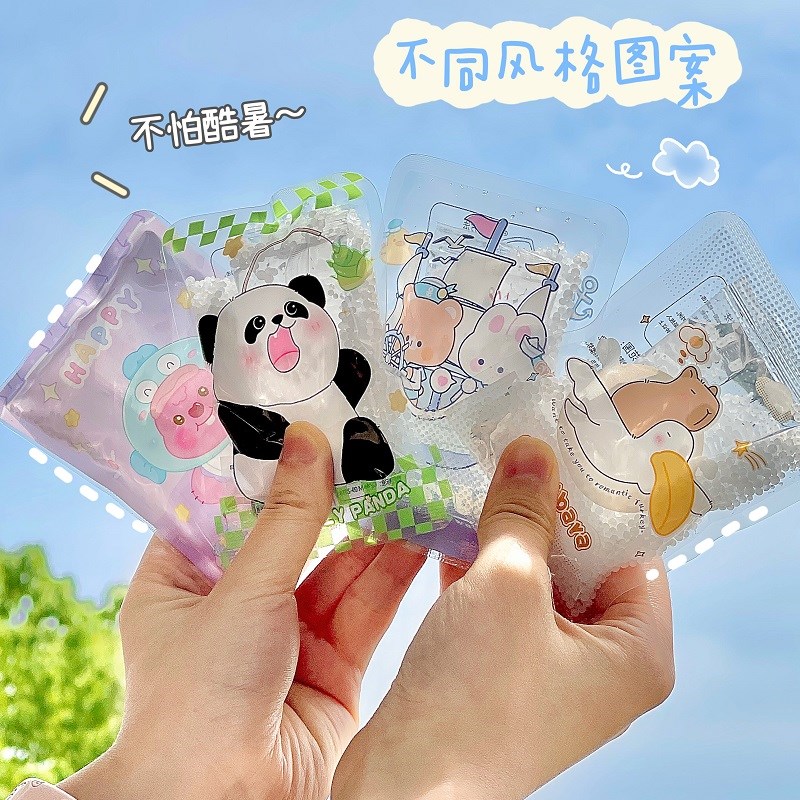 夏季冰袋冰贴手机散热神器冷敷冰凉军训中暑快速降温可爱卡通学生