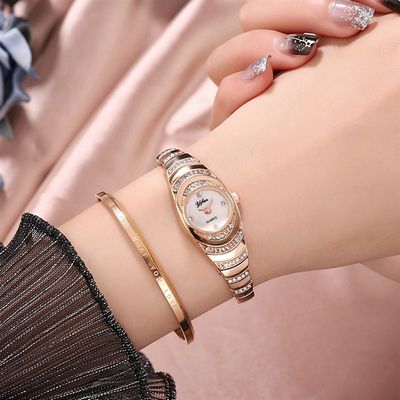 新品Women racelet Watch ose old Fashion Luxury Stainless Ste