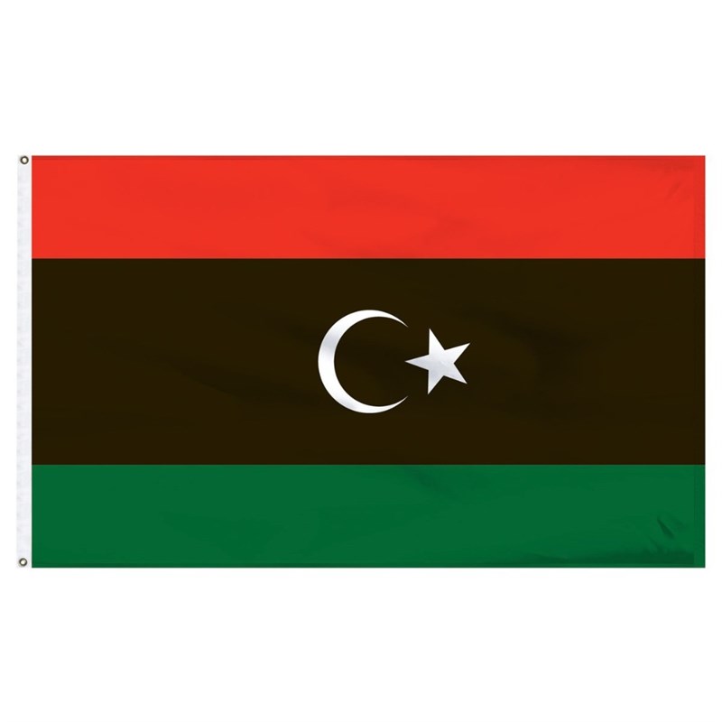 极速90* 150cm Libyan Flag 3* 5ft polyester flag Libya flag