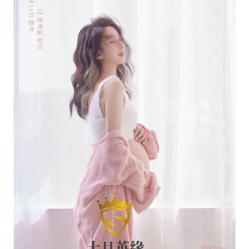 22新款影楼孕妇拍照摄影写真艺术主题服装孕妈休闲毛衣修身针织裙