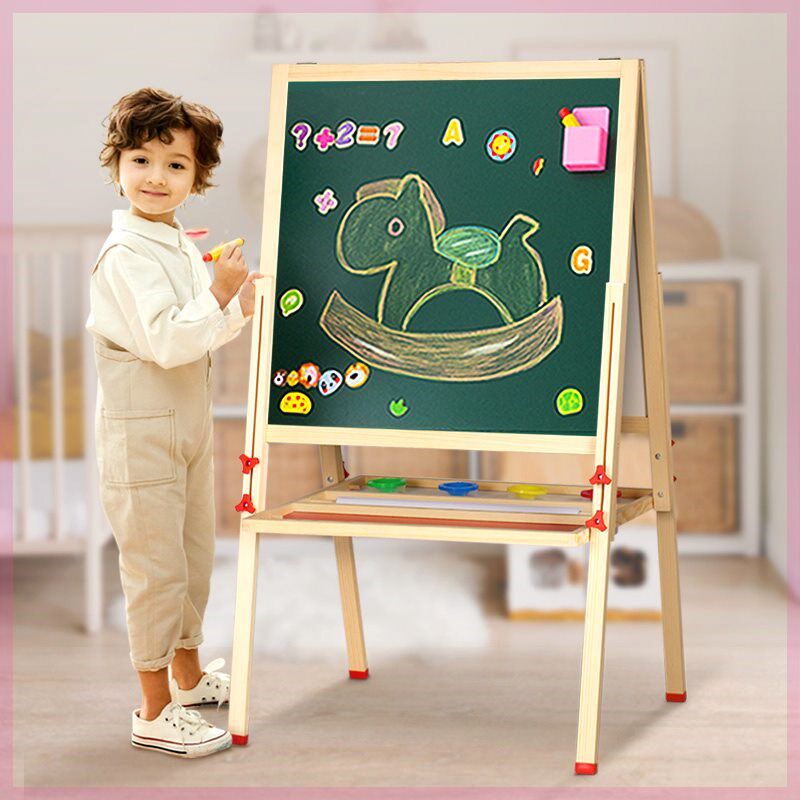 天才之路绘画小黑板】家用无尘可擦双面磁性宝宝涂鸦画画写字画架,玩具/童车/益智/积木/模型,画板,淘宝优惠券,粉丝福利购,淘宝优惠卷