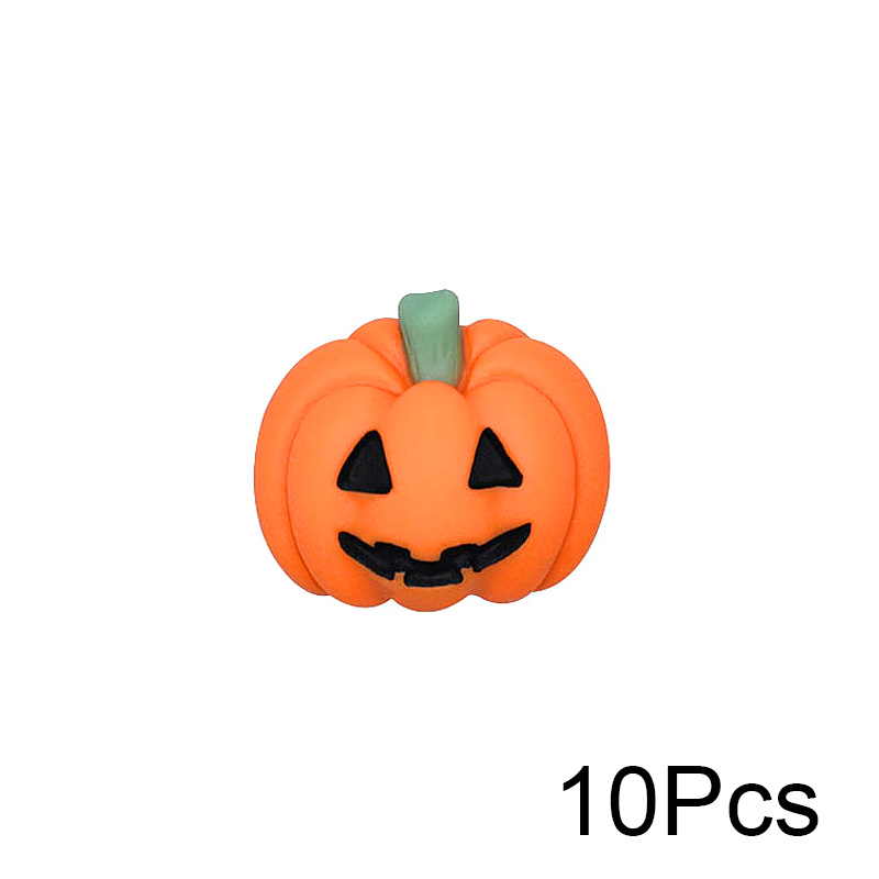 10pcc Craft CaboshonlCute Halloween 3D Pumpkin F atback Acce