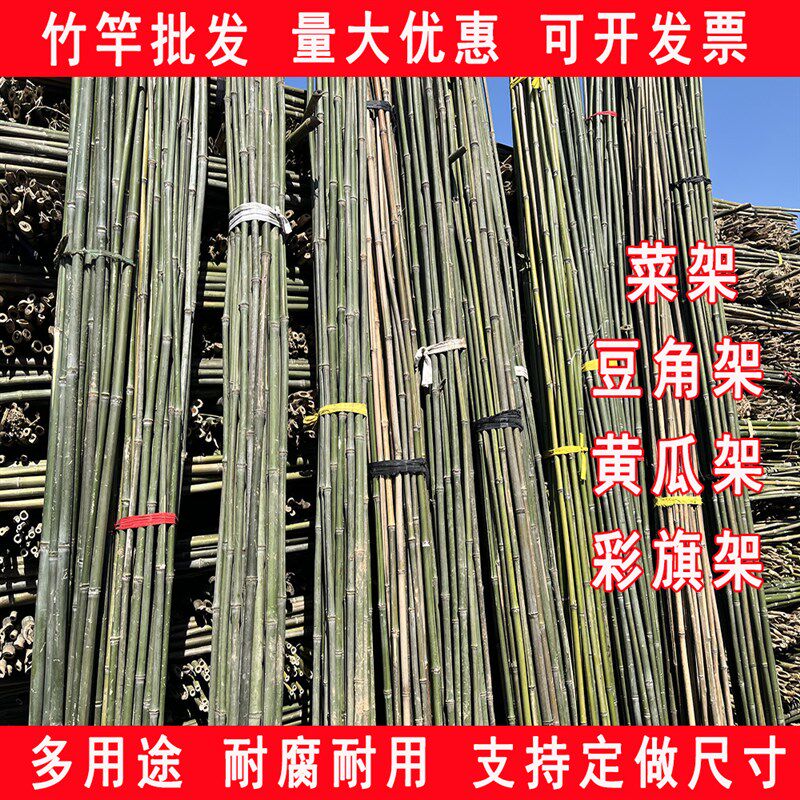 竹竿菜园搭架黄瓜豆角番茄辣椒蔬菜爬藤围栏菜架子竹子杆架菜包邮
