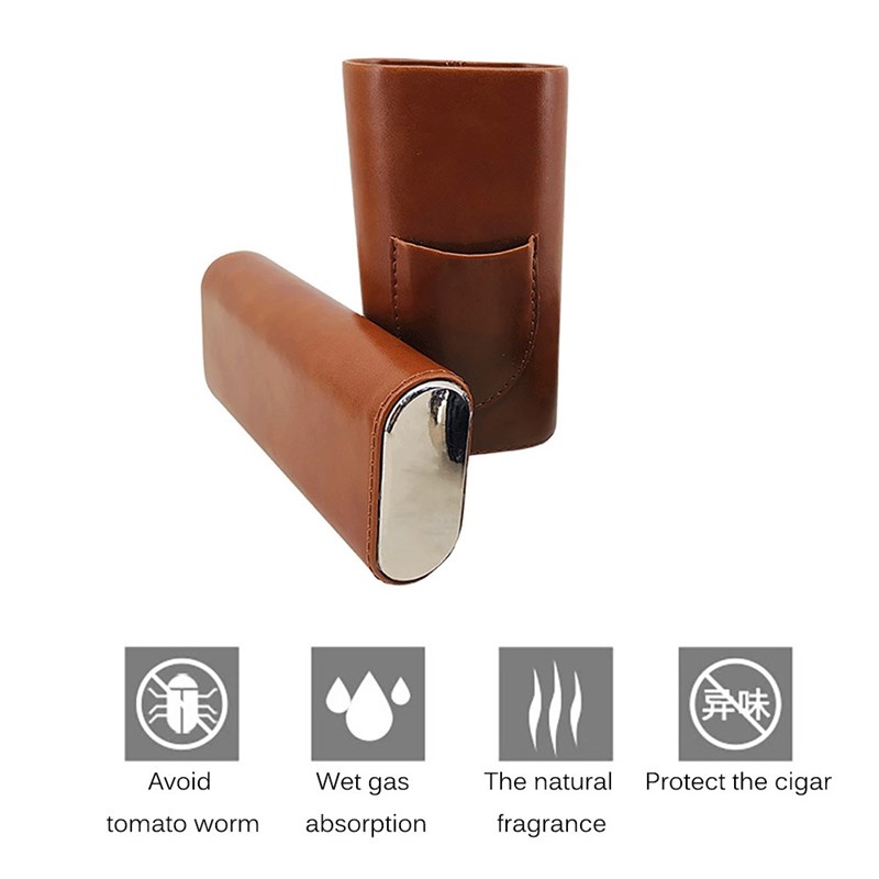 3-Cigars Carbon Fiber Cigar Case Cigar Humidor Cigar Box Sto