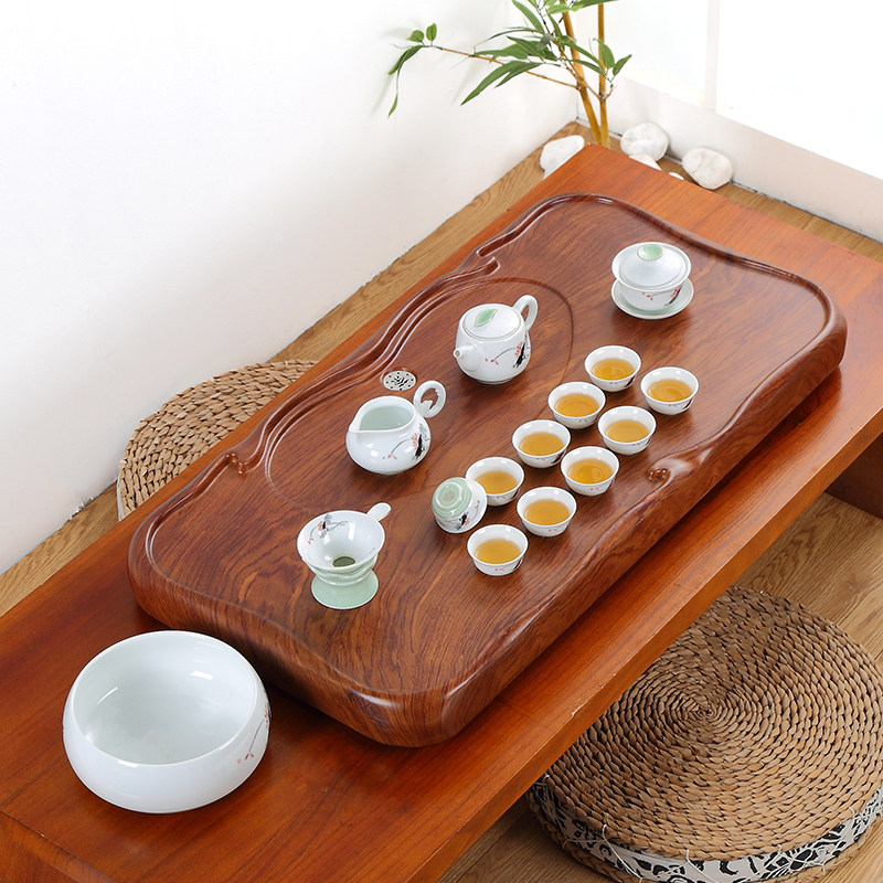 茶盘家用简约长方形客厅功夫茶具套装排水托盘大号茶海泡茶小茶台,餐饮具,茶盘,淘宝优惠券,粉丝福利购,淘宝优惠卷