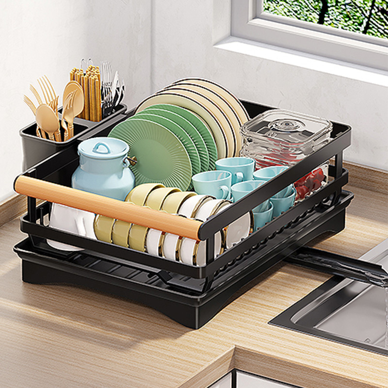 厨房小号碗架沥水篮碗筷碗碟碗盘置物架台面多功能筷笼抹布架
