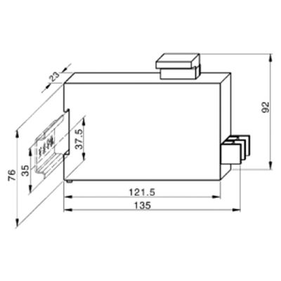 新品导轨式交流直流电压电流变送器4-20ma0-10v模拟量转RS485通讯