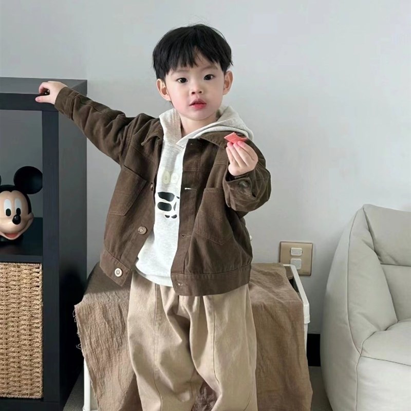 热销男童套装春秋2024新款儿童休闲三件套宝宝春装洋气穿搭衣服